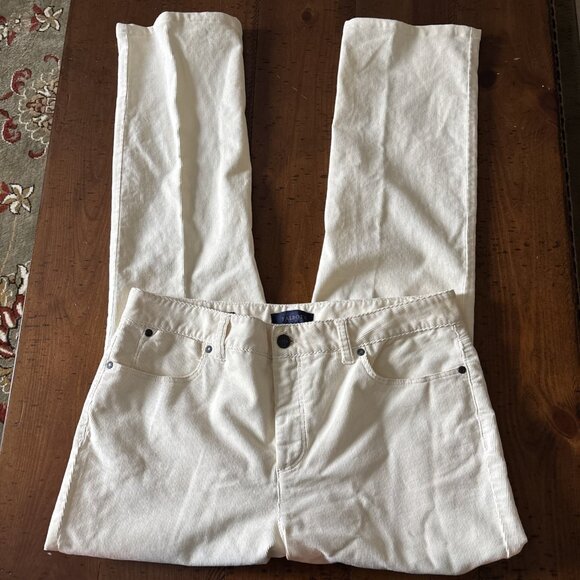Talbots Pants - Talbots Off White Corduroy Pants Size 12 Heritage